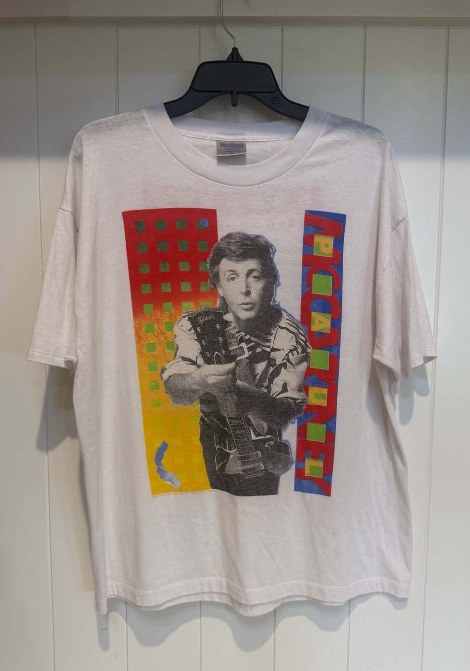 Vintage 1989-1990 Paul McCartney World Tour T-Shirt Single Stitch XL